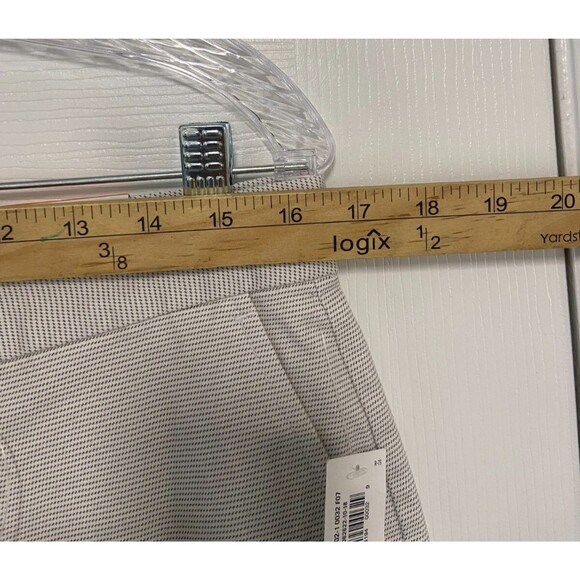 Old Navy Shorts Men's Sz 32 Gray Mini Stripe Chino Ultimate Slim 10" Inseam NWT - Picture 10 of 12